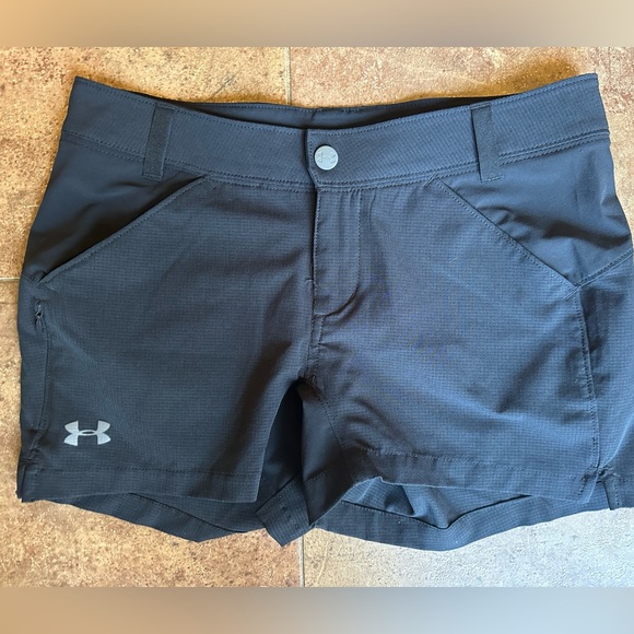 Under Armour Pants - Under Armour black size 2 shorts quick dry air holes/mesh to keep you cool golf